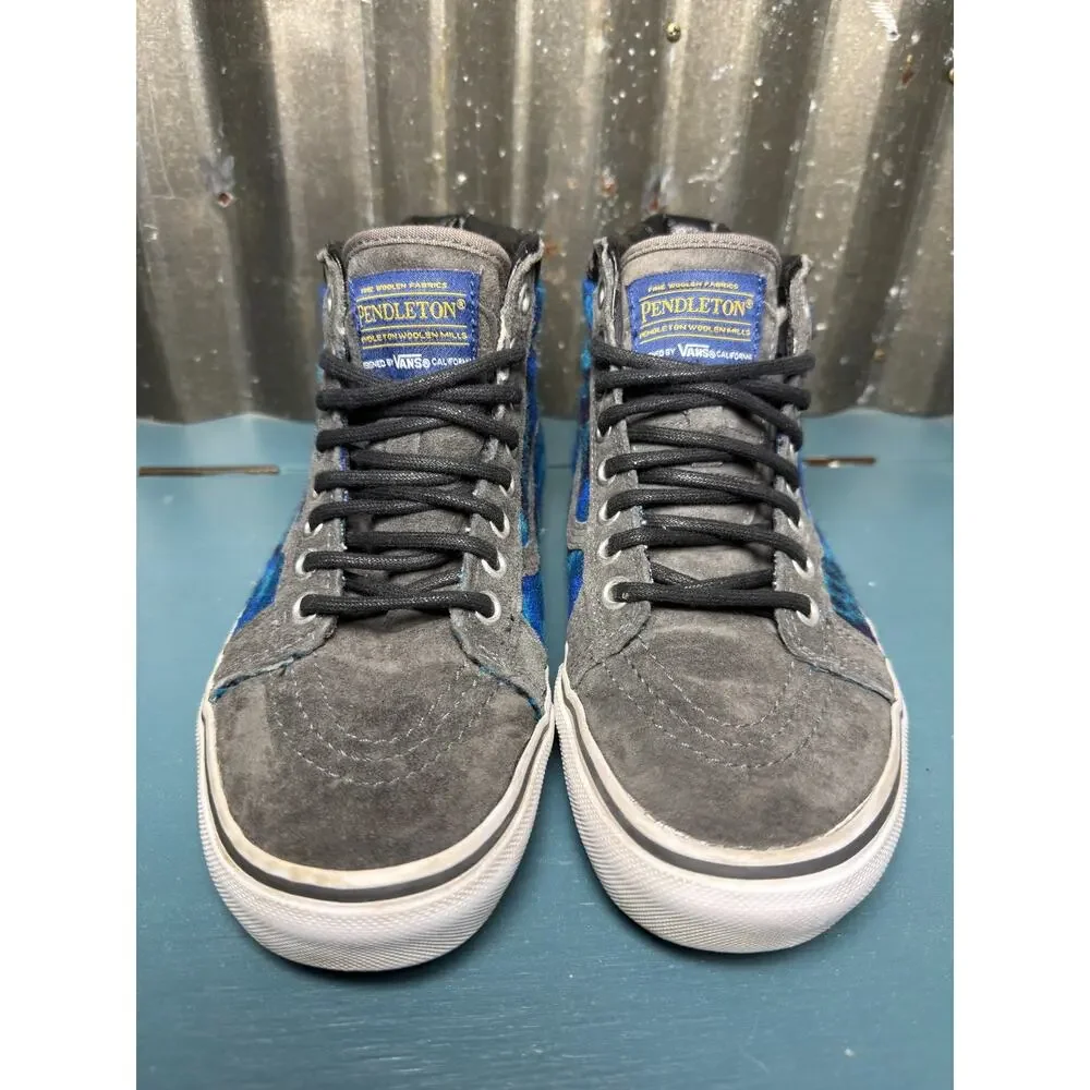 Vans x Pendleton SK8-Hi MTE Wool Suede Hi-Top Sneakers M 4.5 W 6 Tribal Asphalt